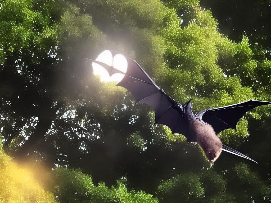 An image of a bat symbolizing cycles of nature, moving from darkness to light, and helping people navigate life transitions.