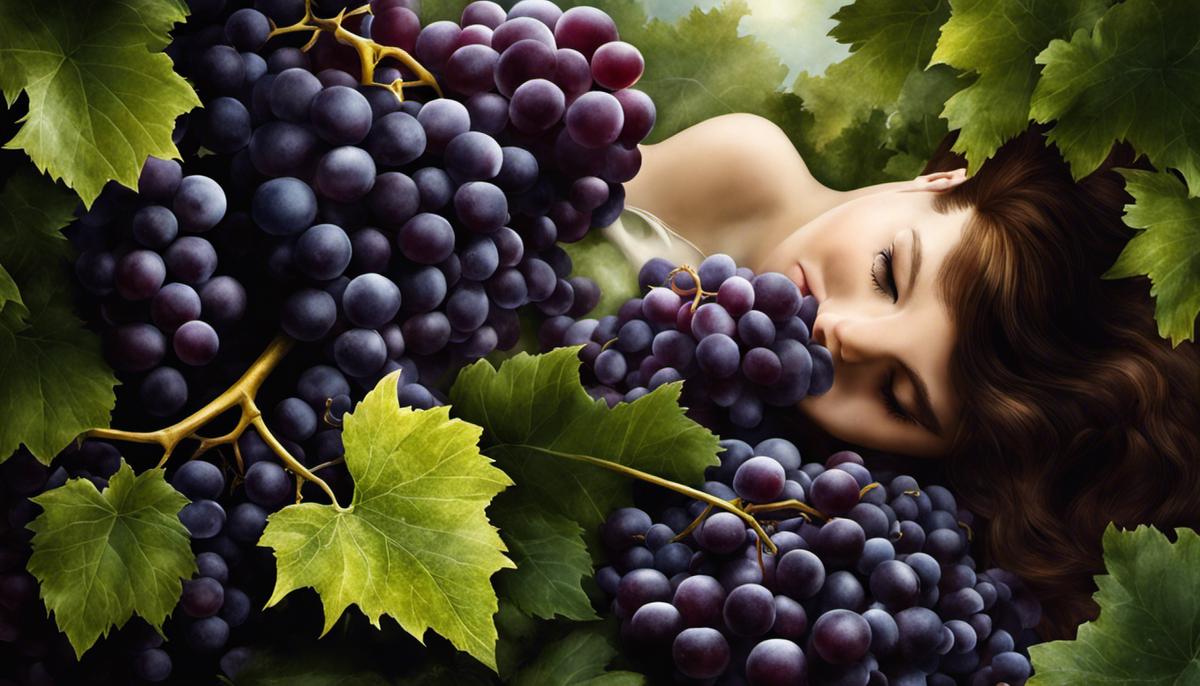 Image depicting a dream of black grapes, symbolizing diversity and different interpretations of dreams.
