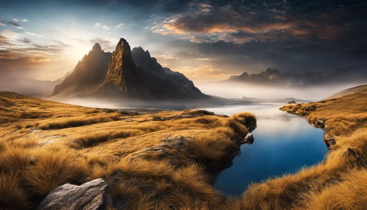 A visually stunning image of a digital landscape, showcasing its vastness and potential.