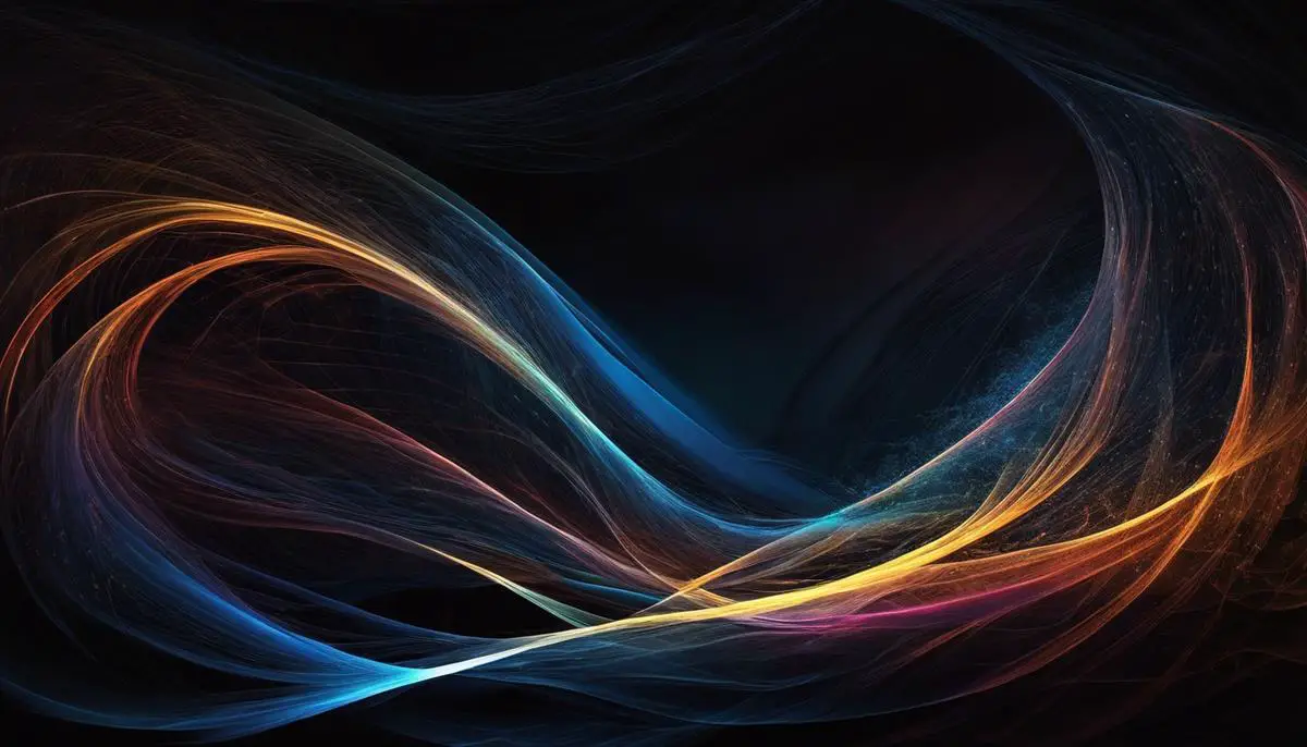 A dark background with abstract glowing fibers representing the tapestry of dreams.