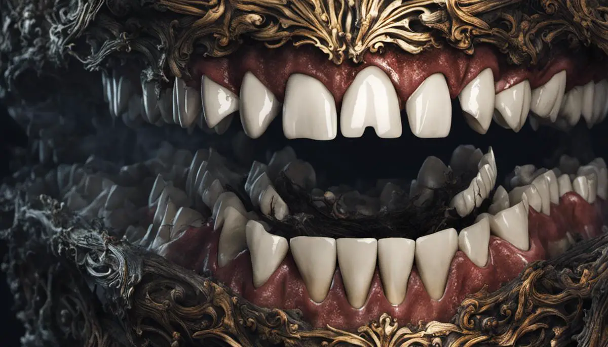 Image of teeth decaying in a dream, representing various cultural interpretations
