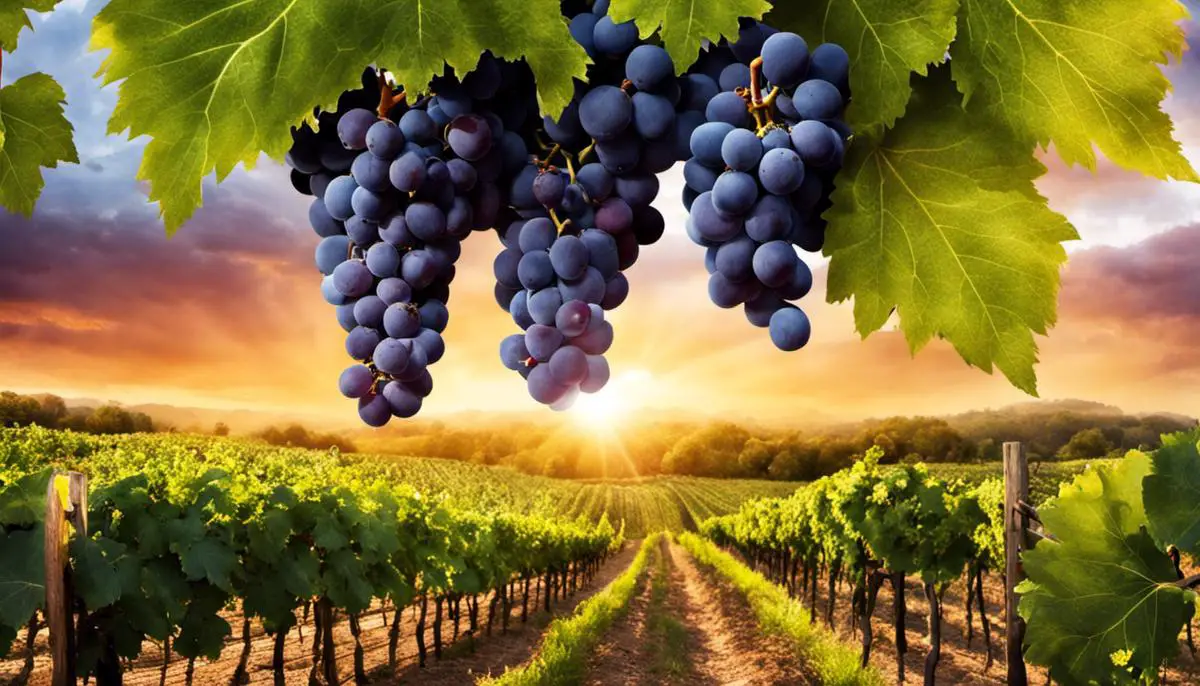 Image of grapes being harvested to signify the abundance and prosperity associated with grape harvest in dreams.