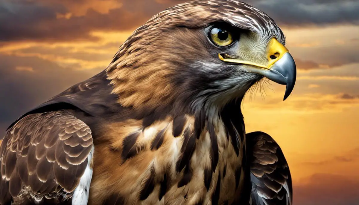 An image of a hawk symbolizing its importance in Native American mythology