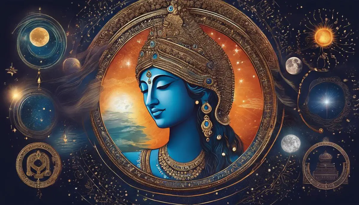 Illustration representing the deep significance of dreams in Hindu astrology.