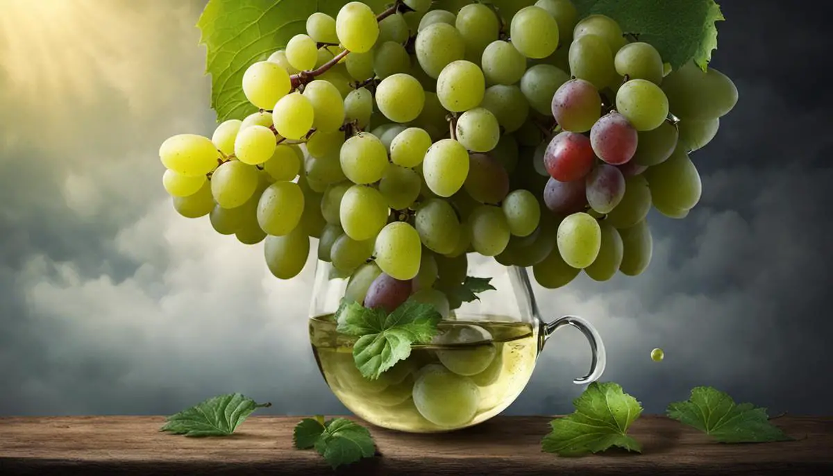 Image illustrating the concept of squashed grapes in dreams, representing transformation, abundance, or potential loss.