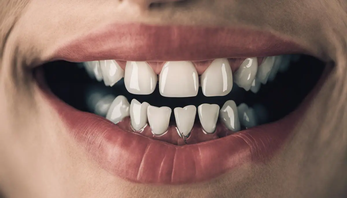 An image of teeth falling out, representing the symbolism discussed in the text for someone that is visually impaired