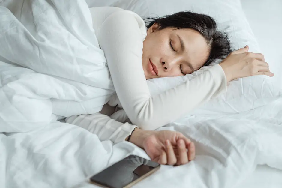Image depicting a person sleeping peacefully in bed